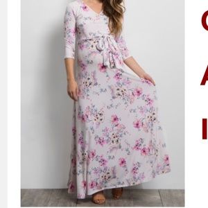 Pinkblush maternity maxi dress
